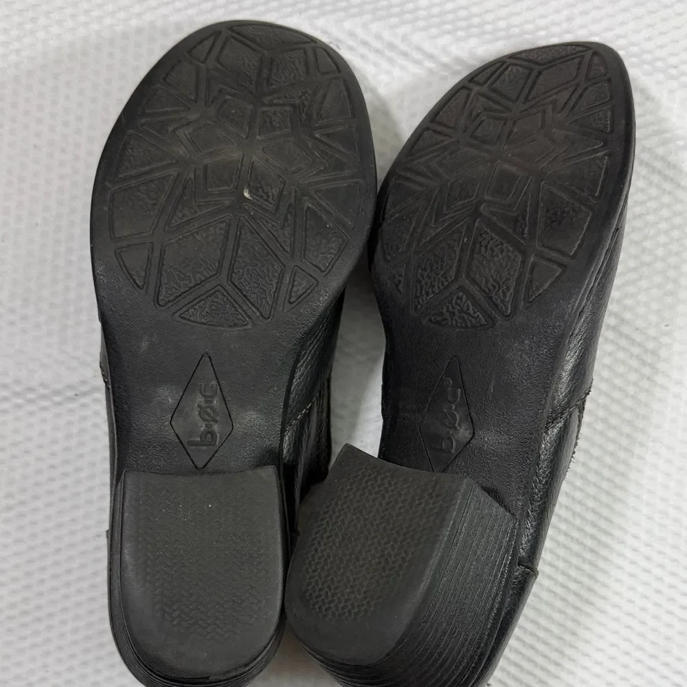 boc Women’s Black Leather Slip-Ons Size 8.5